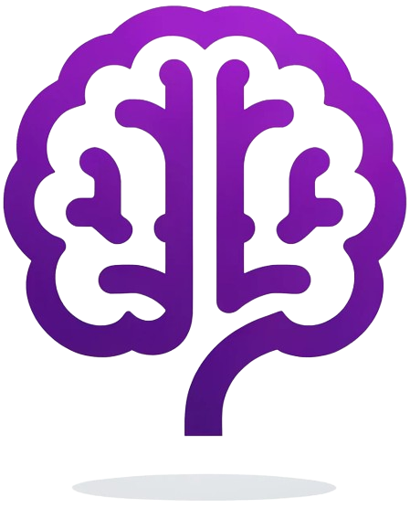 A big squared-shaped logo of brain, representing the Recallify brand